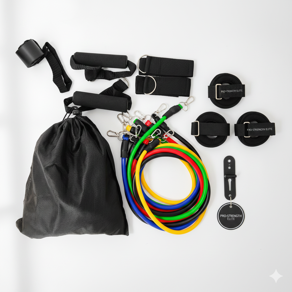 FitVibe Kit Premium de Bandas de Resistencia - Entrena en Casa